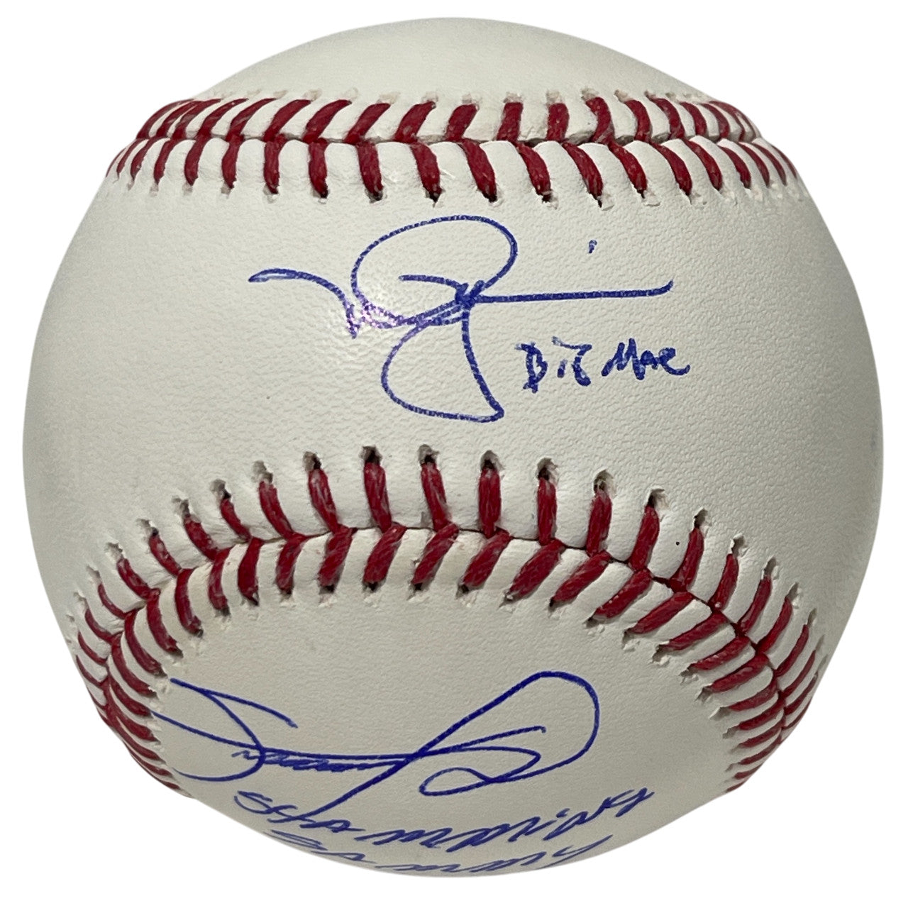 Sammy Sosa & Mark McGwire Dual Signed Official MLB Baseball (2 Insc) BAS