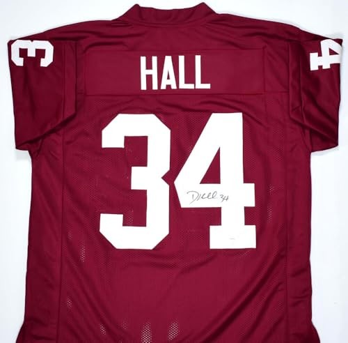 Dante Hall Signed Maroon Custom College Style Jersey