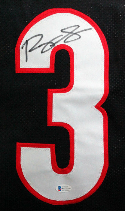 Roquan Smith Signed Georgia Bulldogs Custom Black Jersey