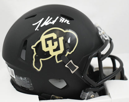 Travis Hunter Signed Colorado Buffaloes Speed Mini Helmet