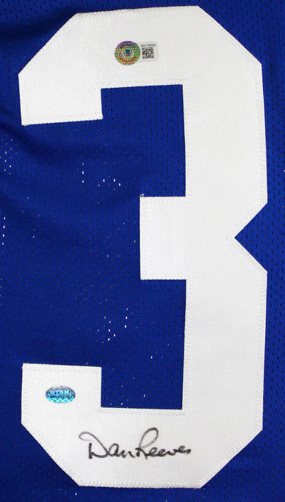 Dan Reeves Autographed Blue Custom Football Jersey