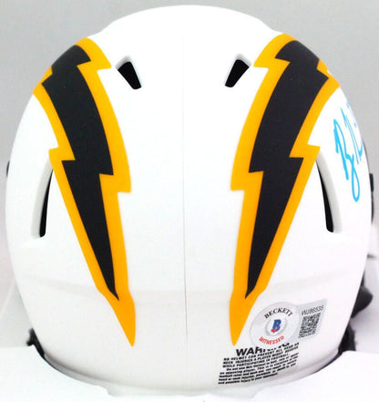 Rodney Harrison Signed San Diego Chargers Lunar Mini Helmet
