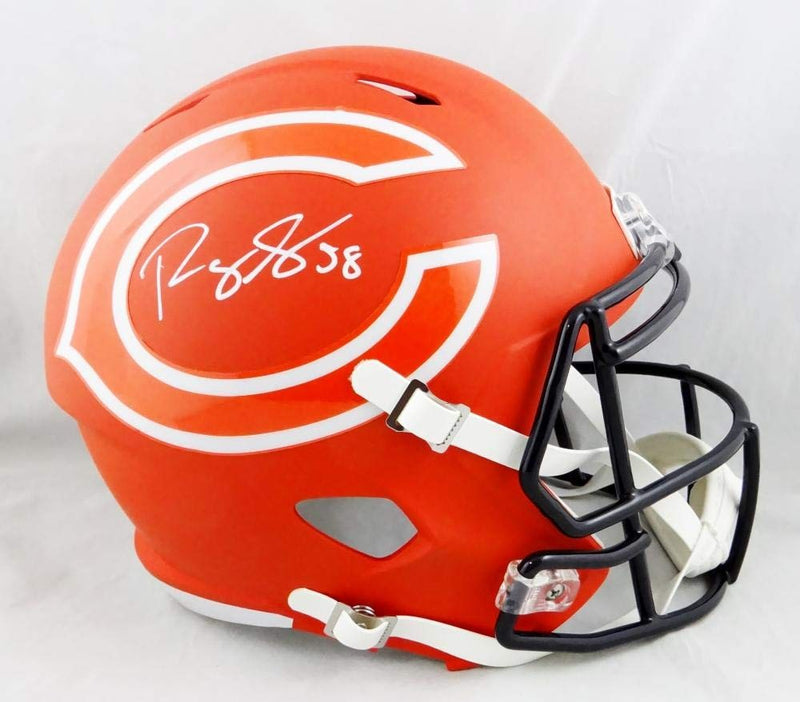 Roquan Smith Signed Chicago Bears Full Size AMP Speed Helmet