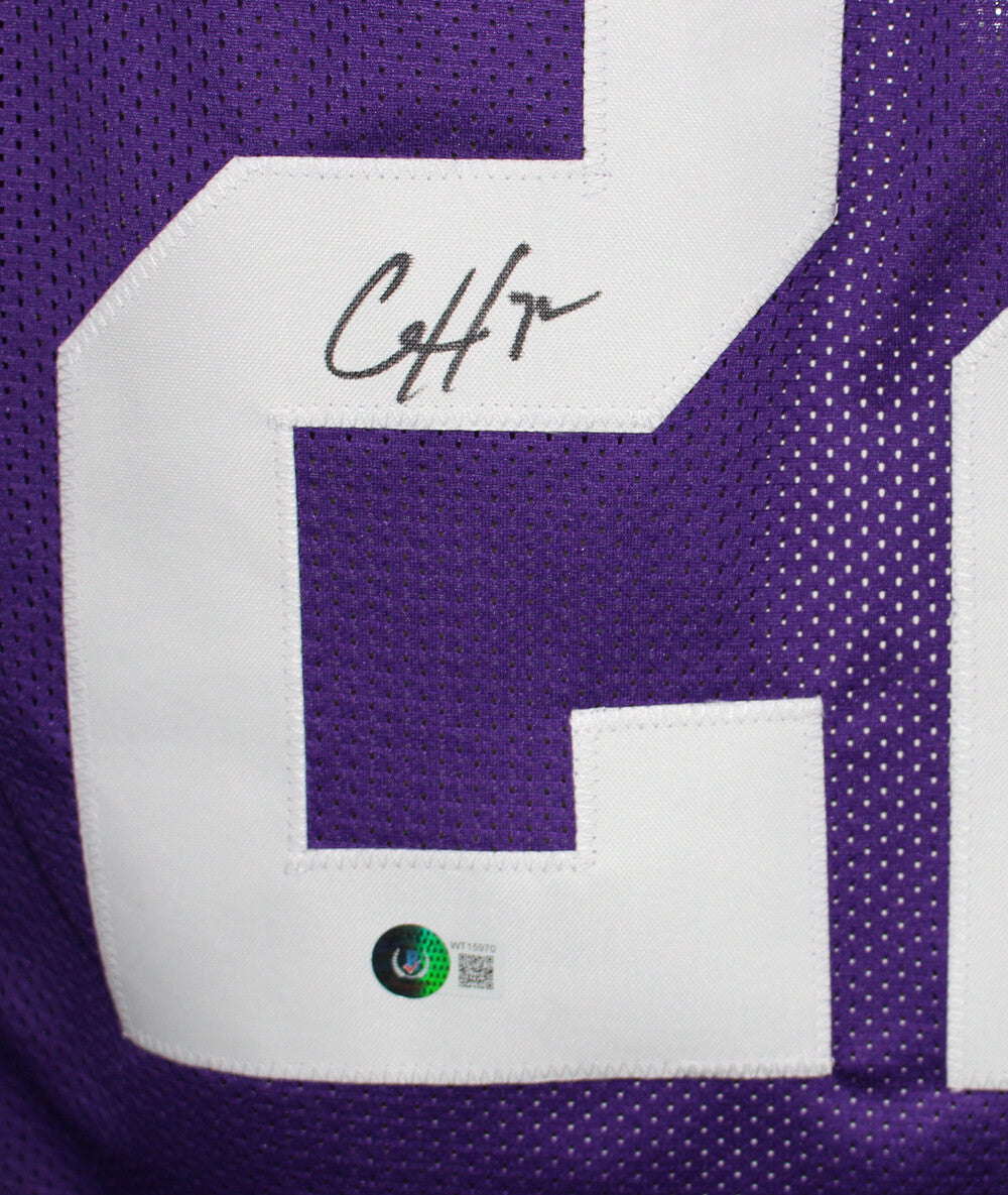 Clyde Edwards-Helaire Signed LSU Tigers Custom College Jersey BAS