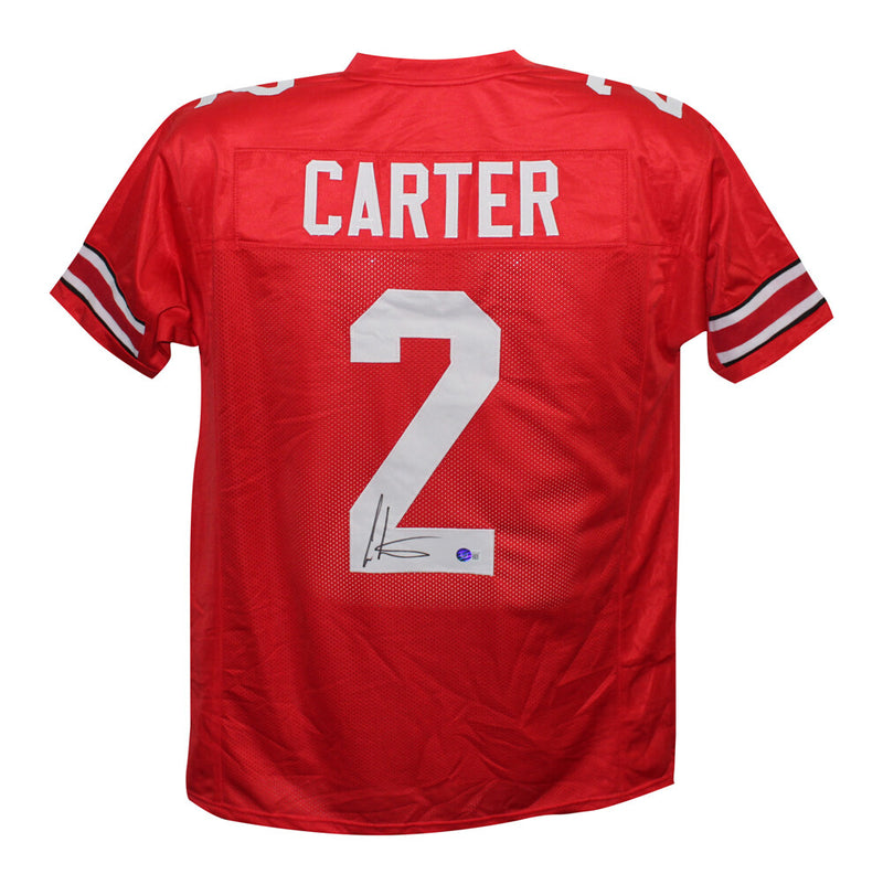 Cris Carter Signed Ohio State Buckeyes Custom College Style Jersey