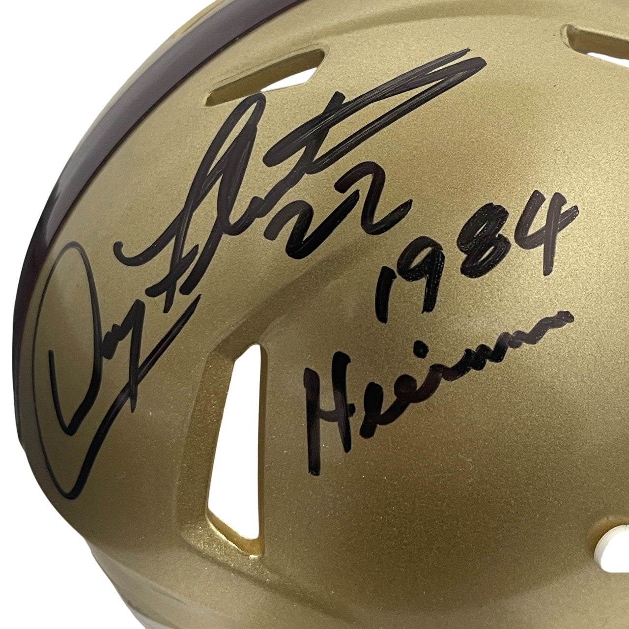 Doug Flutie Signed Boston College Mini Helmet (1984 Heisman) BAS COA