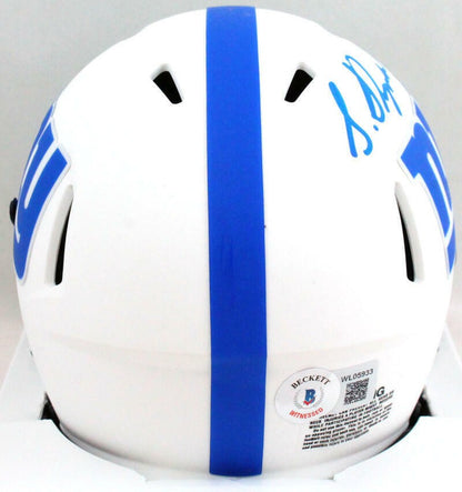 Sterling Shepard Signed New York Giants Lunar Speed Mini Helmet
