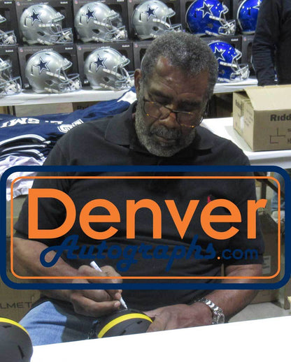 Joe Greene Signed Pittsburgh Steelers Eclipse Mini Helmet - Beckett