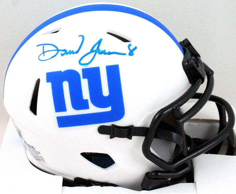 Daniel Jones Signed New York Giants Lunar Speed Mini Helmet