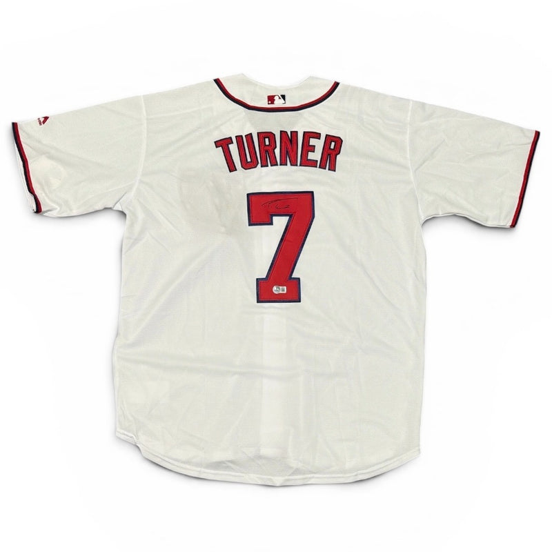 Trea Turner Signed Washington Nationals Custom Jersey