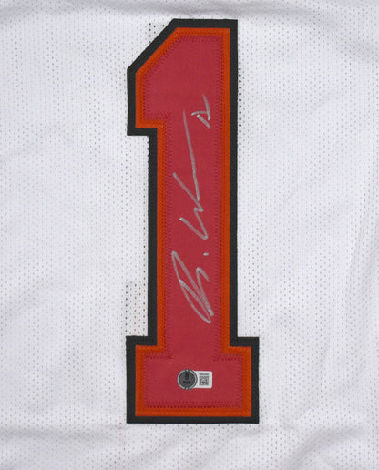 Rachaad White Autographed White Custom Football Jersey
