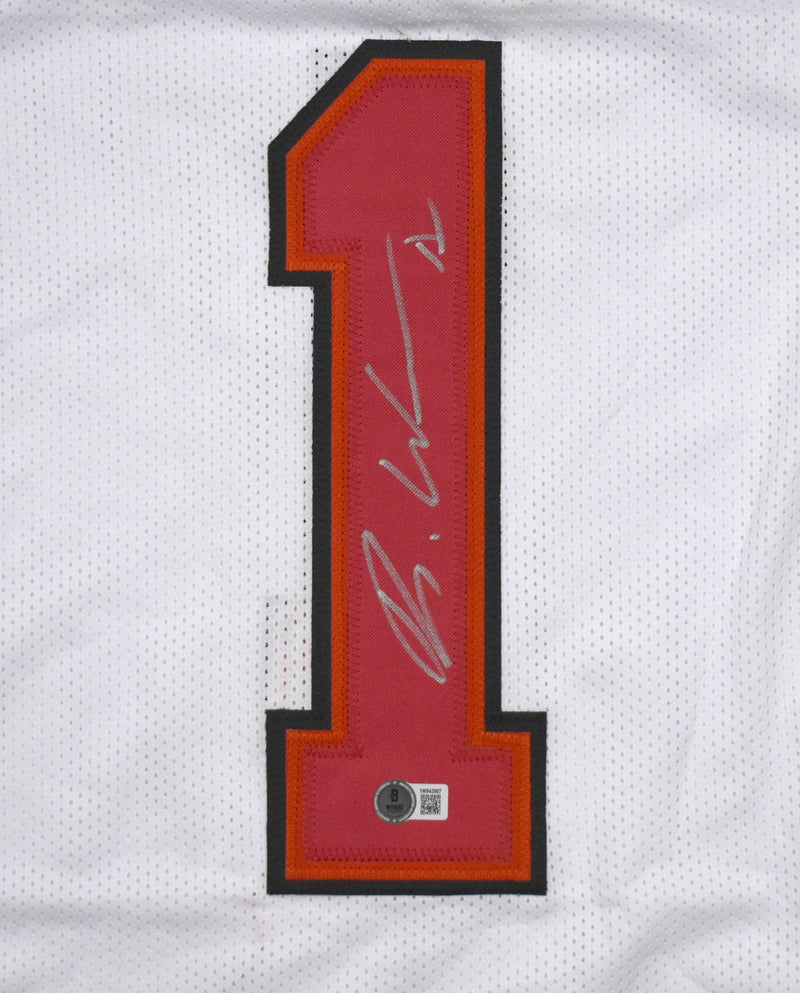 Rachaad White Autographed White Custom Football Jersey