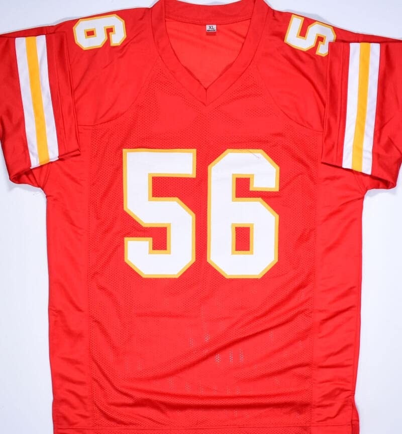 Derrick Johnson Signed Kansas City Chiefs Style Custom Red Jersey