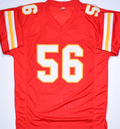 Derrick Johnson Signed Kansas City Chiefs Style Custom Red Jersey