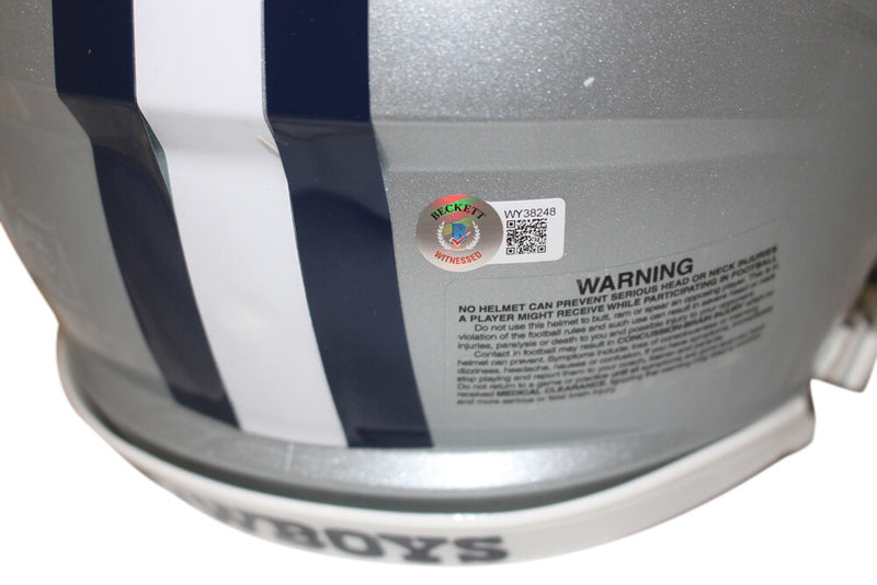 Roger Staubach & Tony Dorsett Signed Dallas Cowboys Authentic Speed Helmet