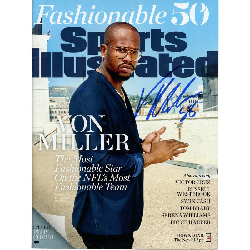 Von Miller Autographed Denver Broncos Sports Illustrated Magazine