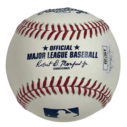 Ronny Mauricio New York Mets Signed ROMLB Baseball LFGM Inscription JSA