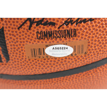 David Thompson Signed Denver Nuggets Wilson Basketball HOF 96