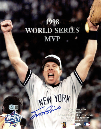 Scott Brosius Signed New York Yankees 11x14 Photo - 1998 World Series MVP
