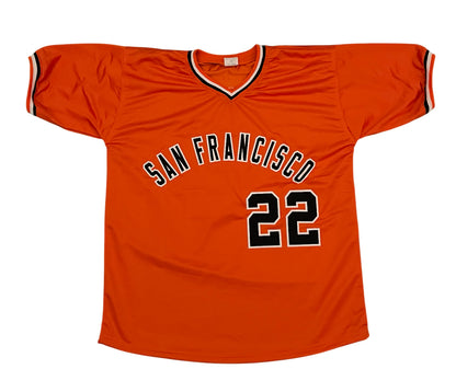 Jack Clark Signed San Francisco Giants Custom Jersey - 4 Inscriptions