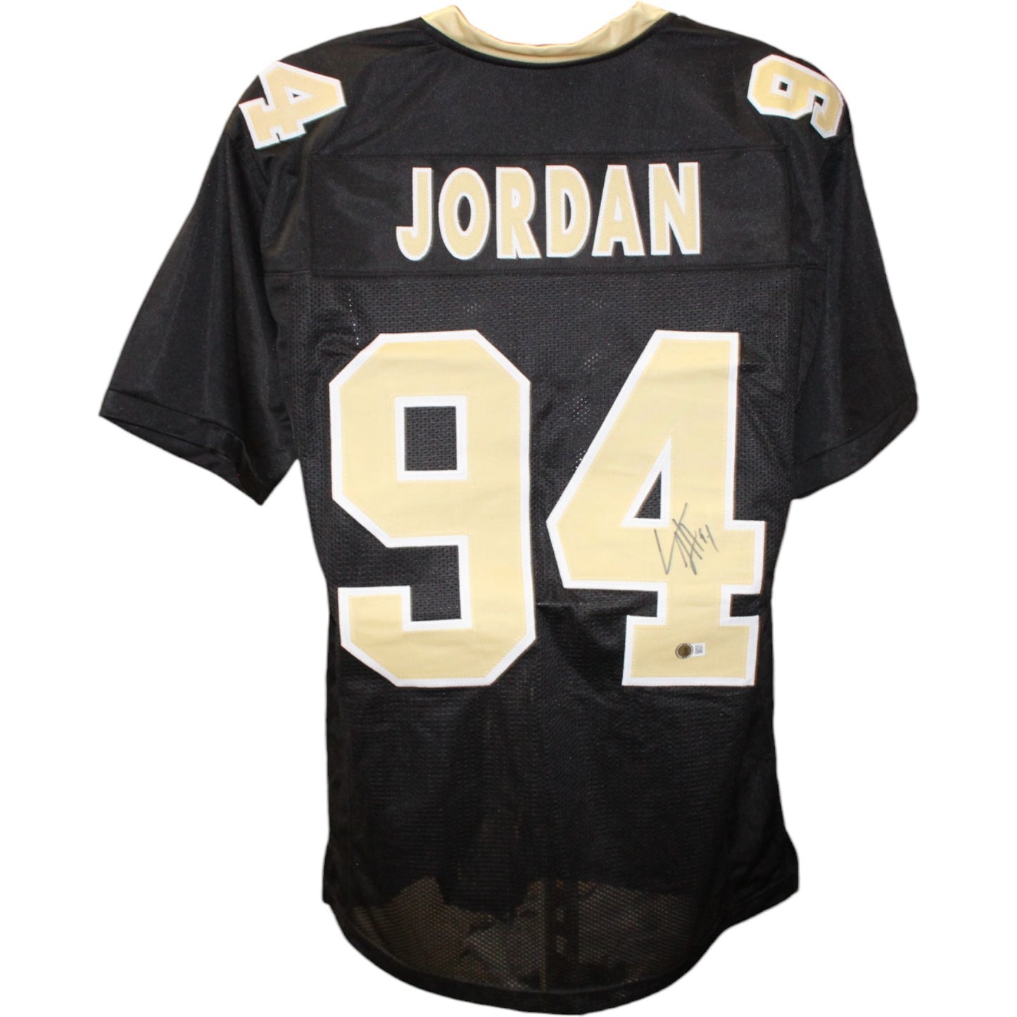 Cam Jordan Signed Black Custom Football Jersey (BAS COA)