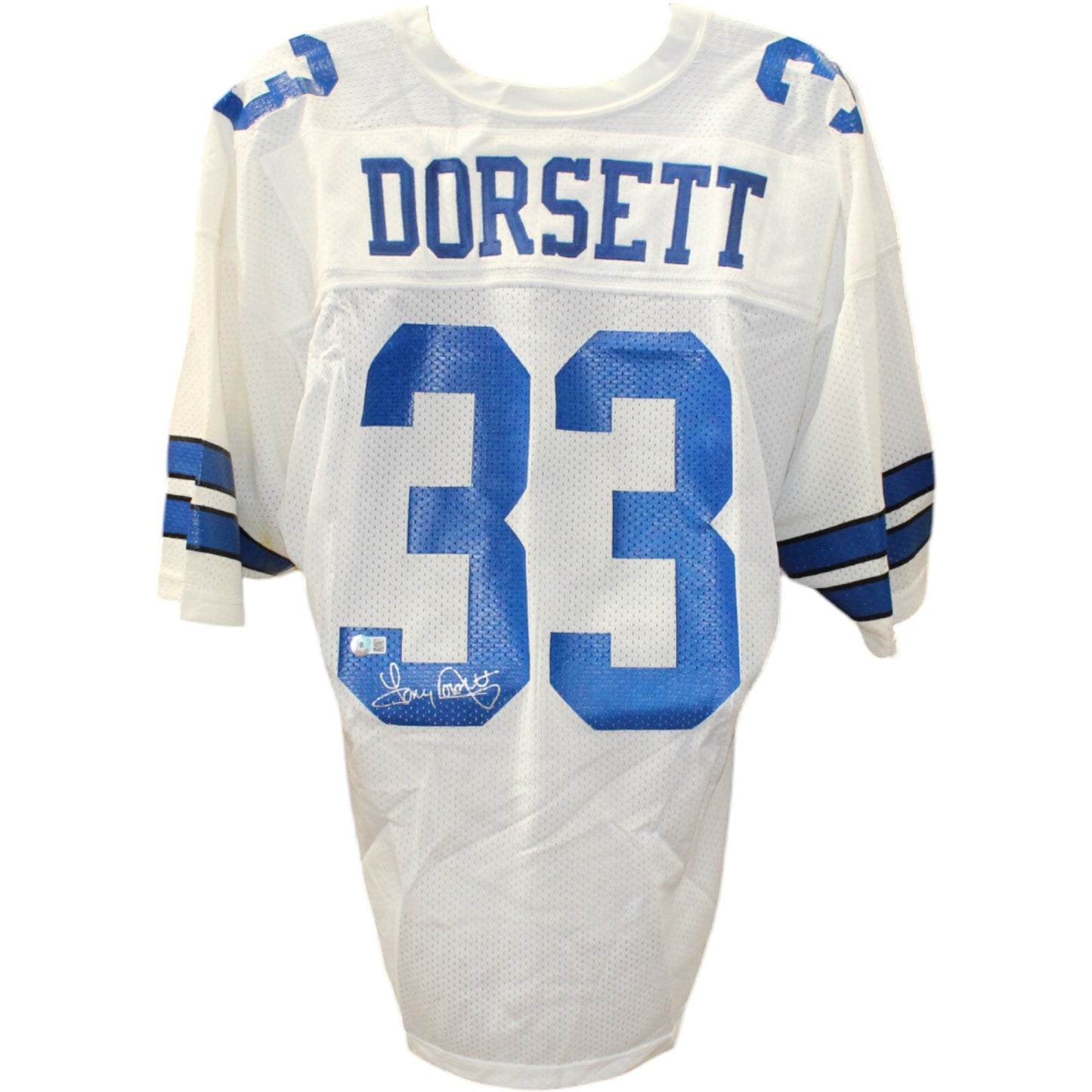 Tony Dorsett Signed Dallas Cowboys White Russell Jersey