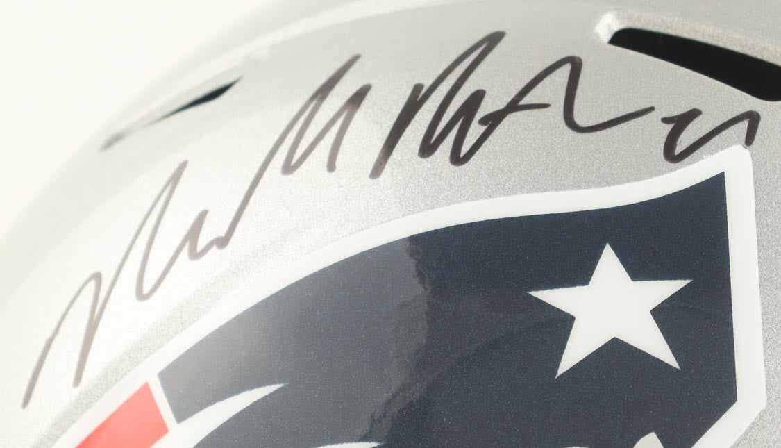 Malcolm Butler Autographed New England Patriots Full Size Replica Helmet