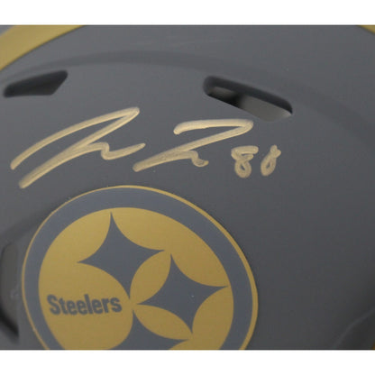 Pat Freiermuth Autographed Pittsburgh Steelers Slate Mini Helmet