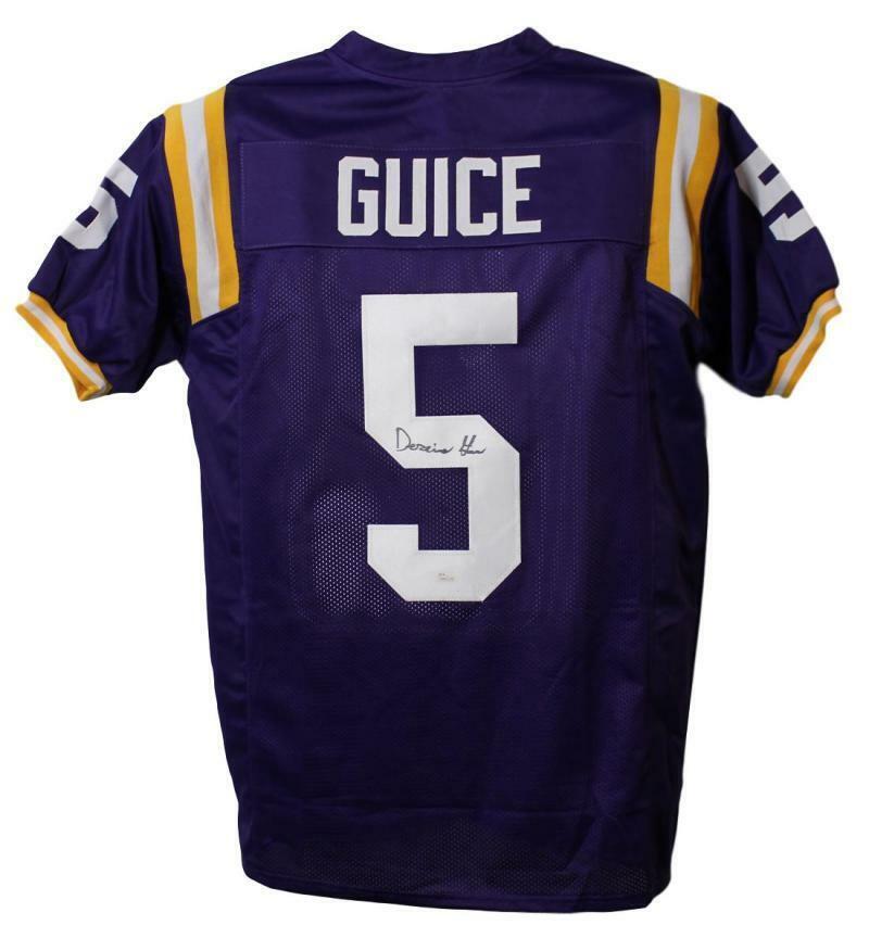 Derrius Guice LSU Tigers Signed Custom Football Jersey JSA