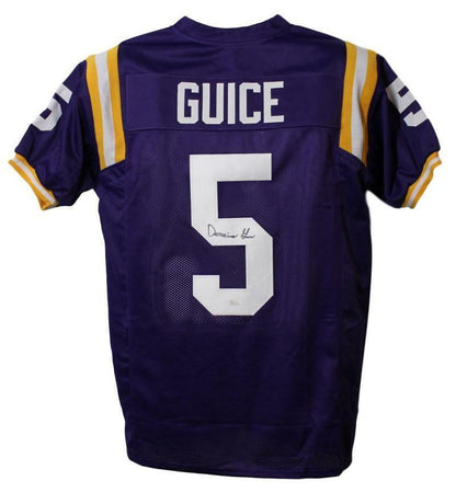 Derrius Guice LSU Tigers Signed Custom Football Jersey JSA