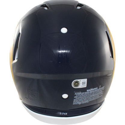 Torry Holt Autographed St. Louis Rams Full Size Authentic Throwback Helmet