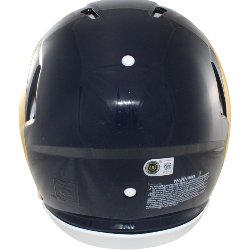 Torry Holt Autographed St. Louis Rams Full Size Authentic Throwback Helmet
