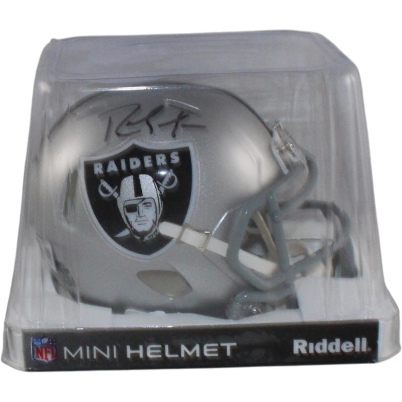 Randy Moss Signed Oakland Raiders Mini Helmet