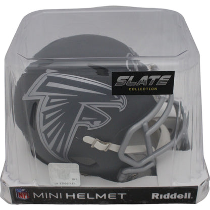 Deion Sanders Signed Atlanta Falcons Slate Mini Helmet