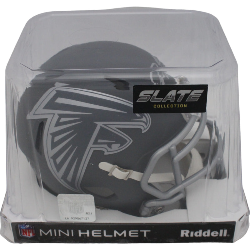 Deion Sanders Signed Atlanta Falcons Slate Mini Helmet