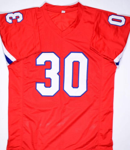 Mosi Tatupu Autographed Red Pro Style Jersey