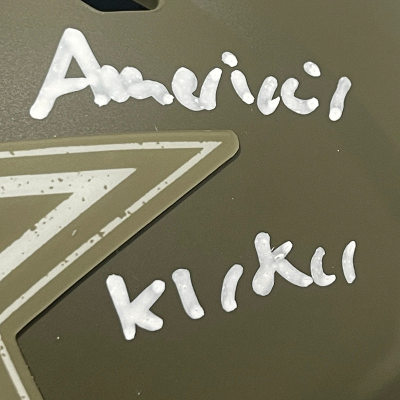 Brandon Aubrey Signed Salute to Service 2023 Mini Helmet (Americas Kicker)