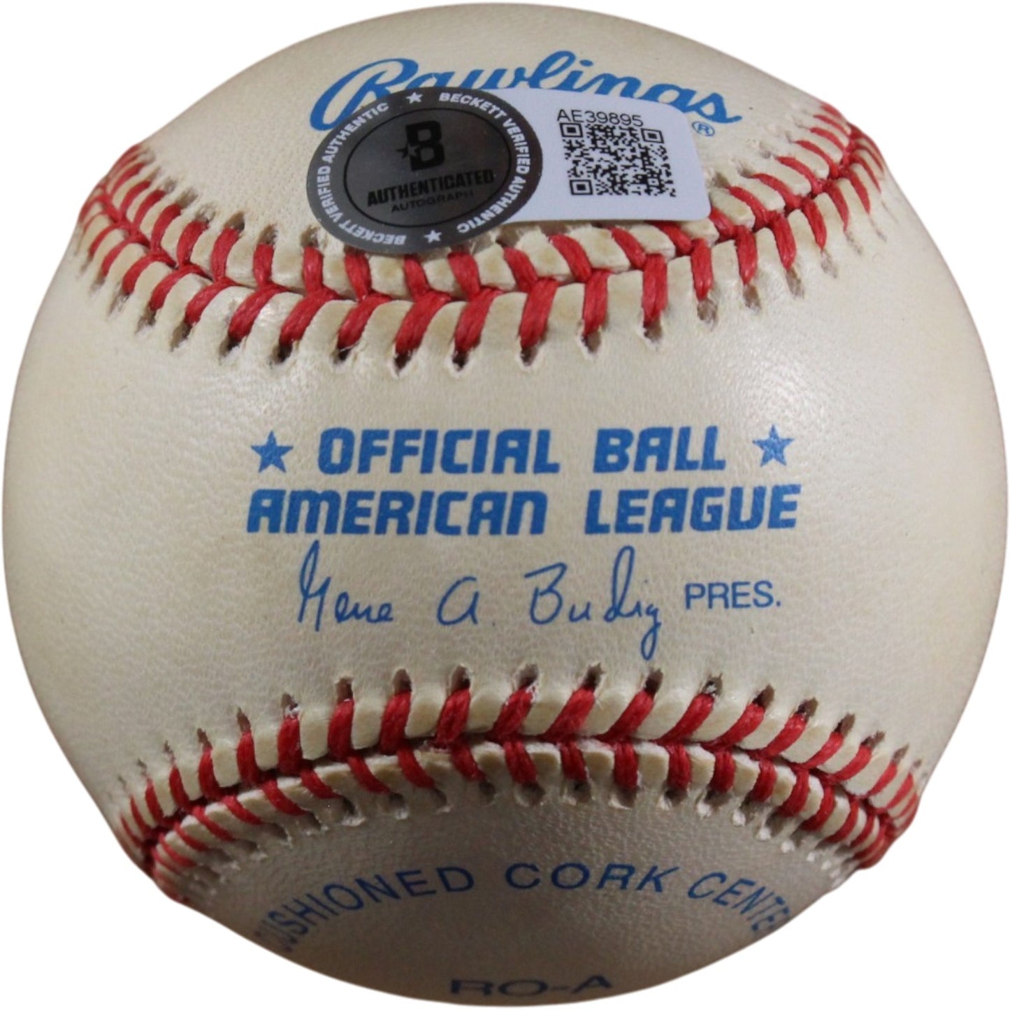 Joe DiMaggio Autographed New York Yankees Official American League Baseball