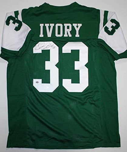 Chris Ivory Signed Green Custom Football Jersey