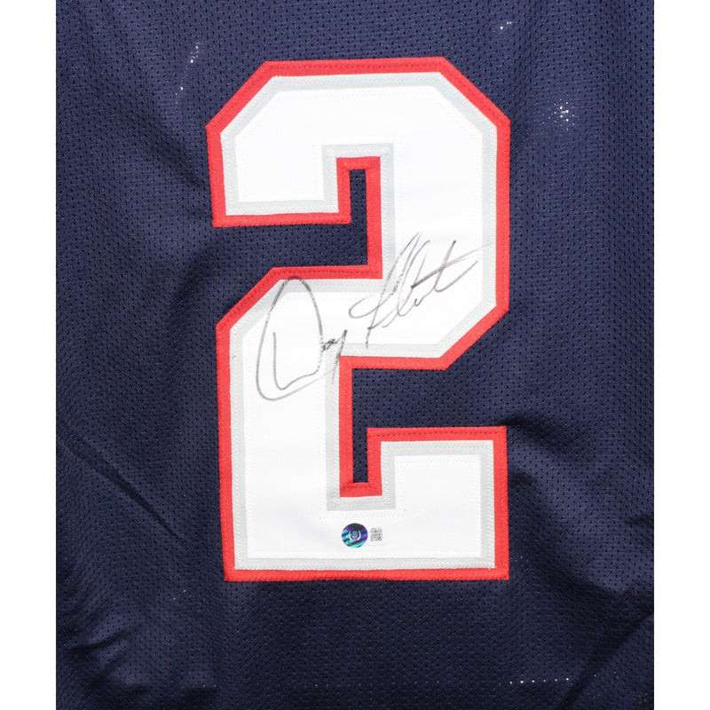 Doug Flutie Signed New England Patriots Pro Style Jersey - Blue
