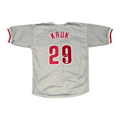 John Kruk Signed Philadelphia Phillies Custom Jersey