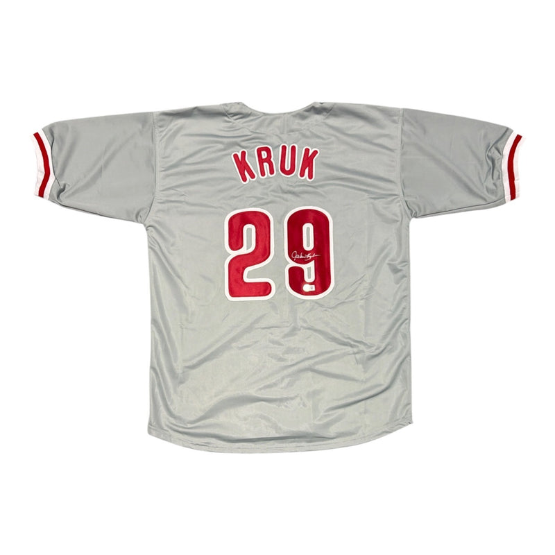 John Kruk Signed Philadelphia Phillies Custom Jersey