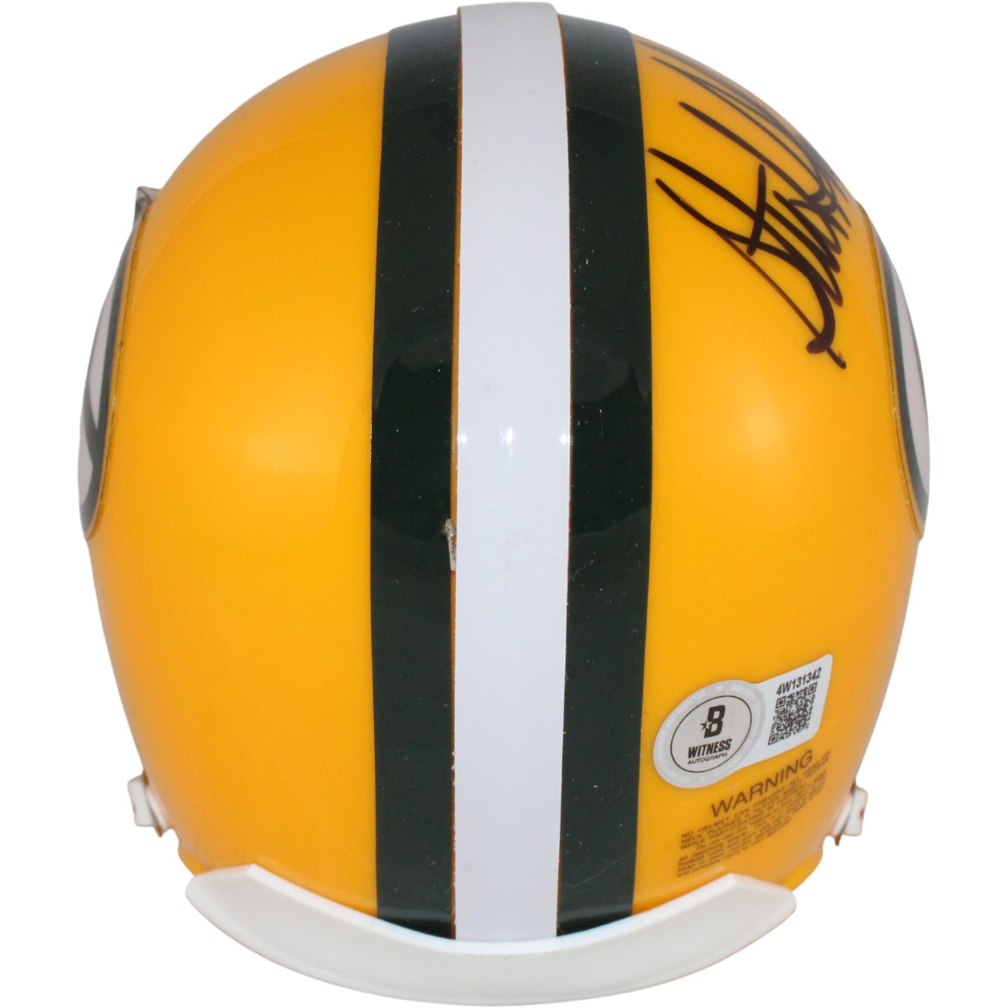 Sterling Sharpe Signed Green Bay Packers VSR4 Mini Helmet (HOF)