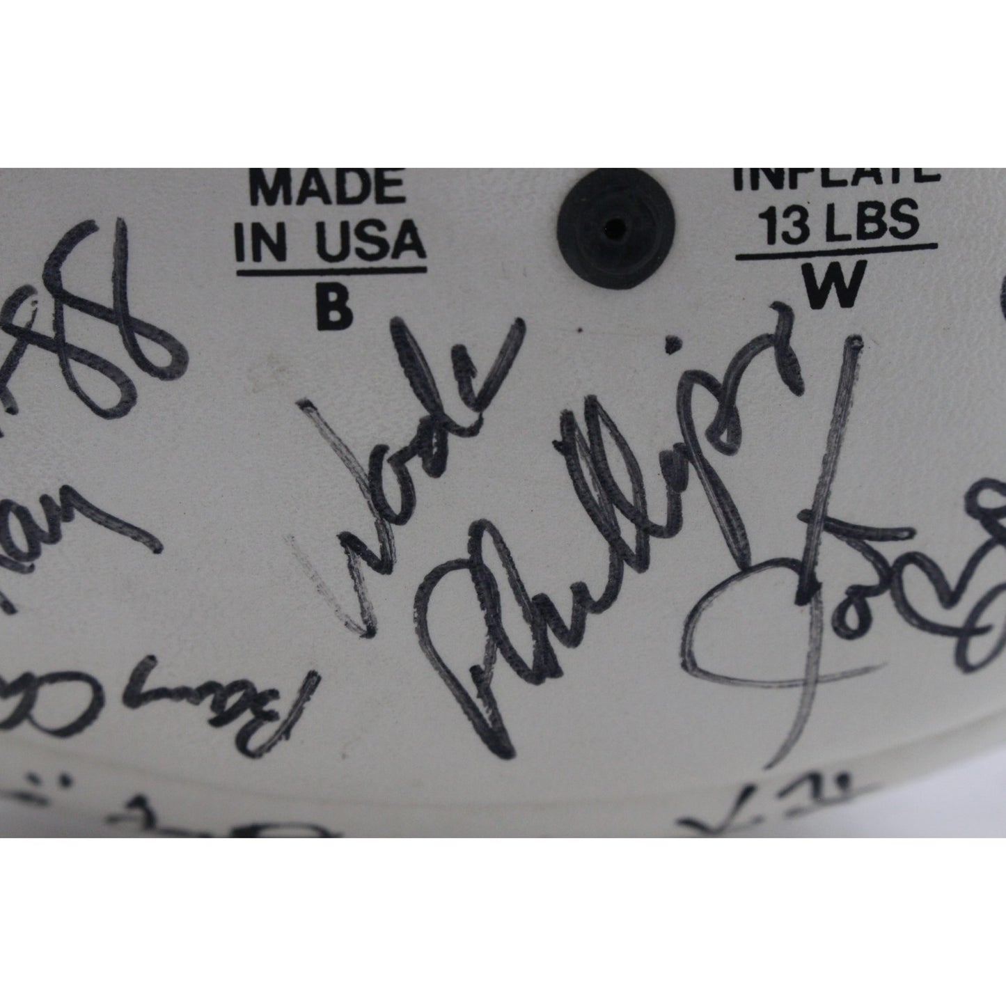 John Elway & Joe Namath Signed Denver Broncos 1991 Team Multi-Signed Football