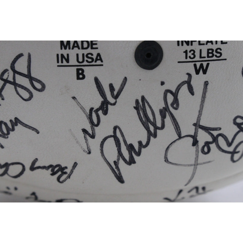 John Elway & Joe Namath Signed Denver Broncos 1991 Team Multi-Signed Football