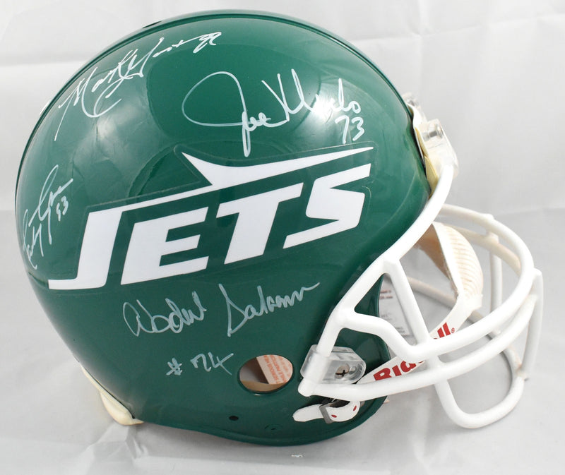 Sack Exchange Signed New York Jets Full Size Authentic Helmet