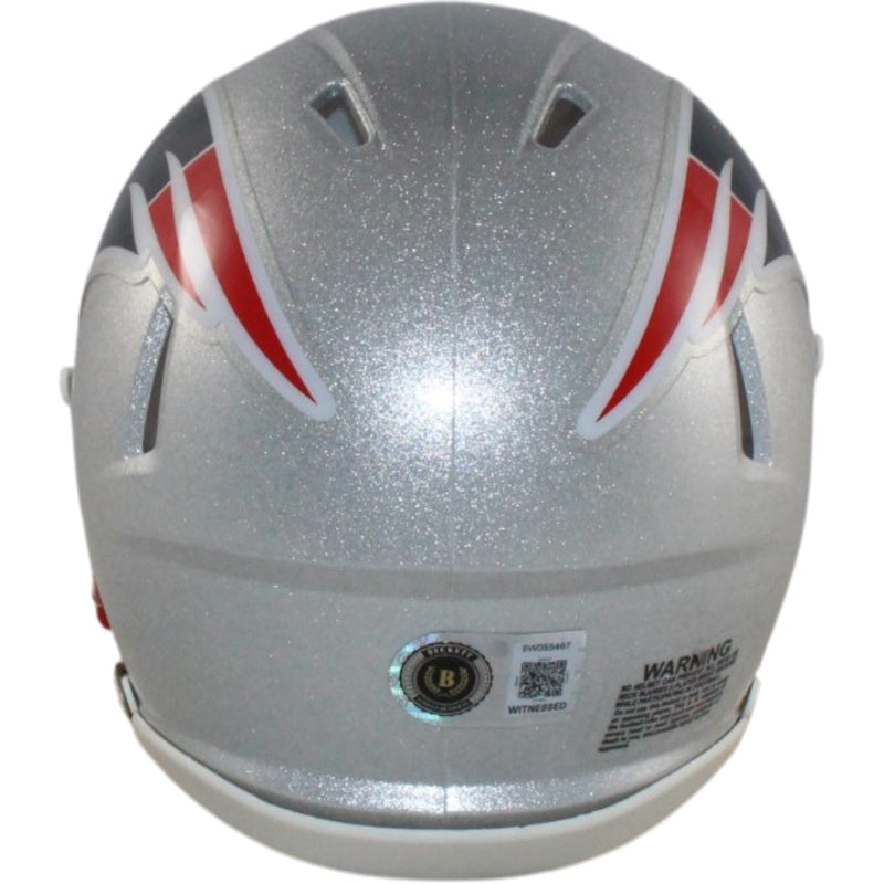 AJ Brown Autographed New England Patriots Mini Helmet
