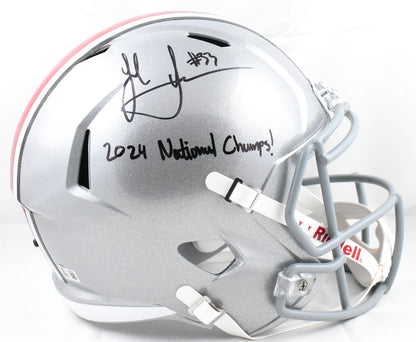 Jack Sawyer Signed Ohio State Buckeyes Full Size Speed Helmet
