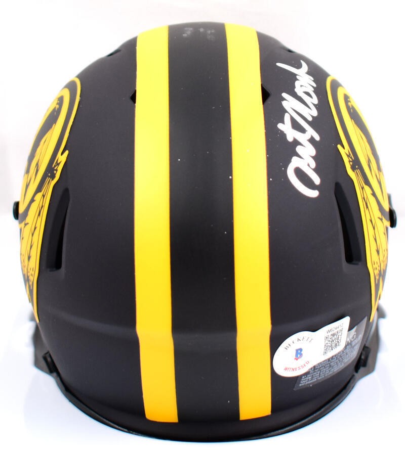 Art Monk Autographed Washington Eclipse Speed Mini Helmet w/ HOF