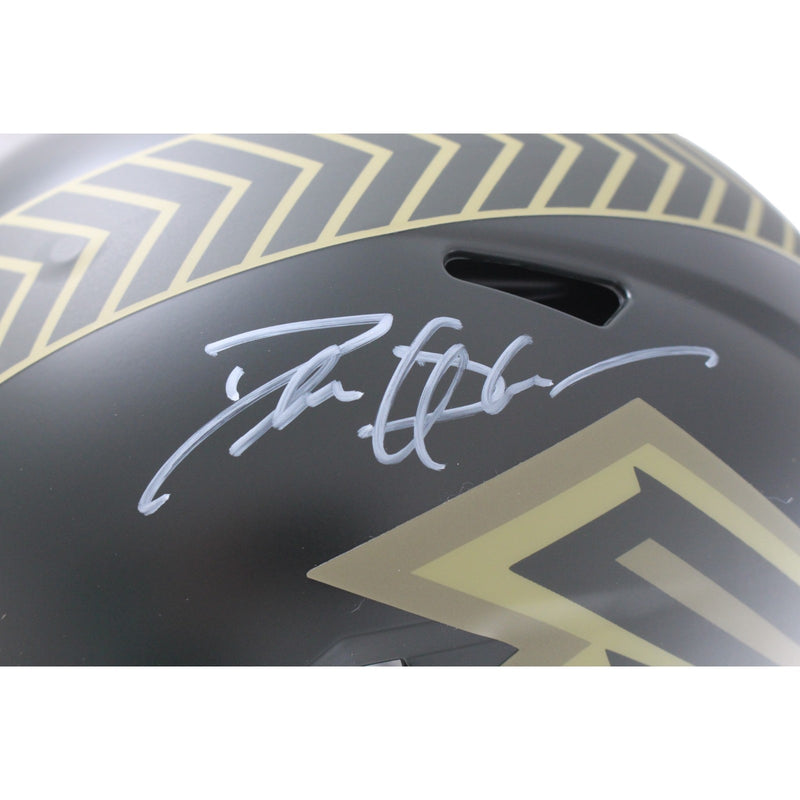 Deion Sanders Atlanta Falcons Signed Authentic 2025 Salute to Service Helmet